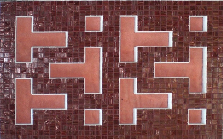 hero victoria red mosaic panel